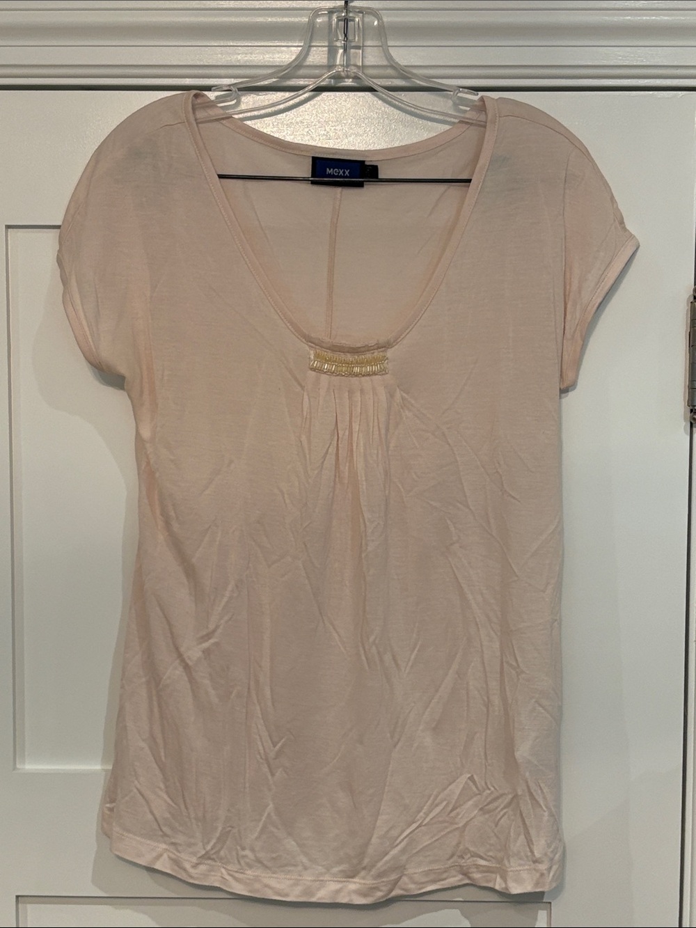 Mexx Pale Blush Short Sleeve Scoop Neck Top